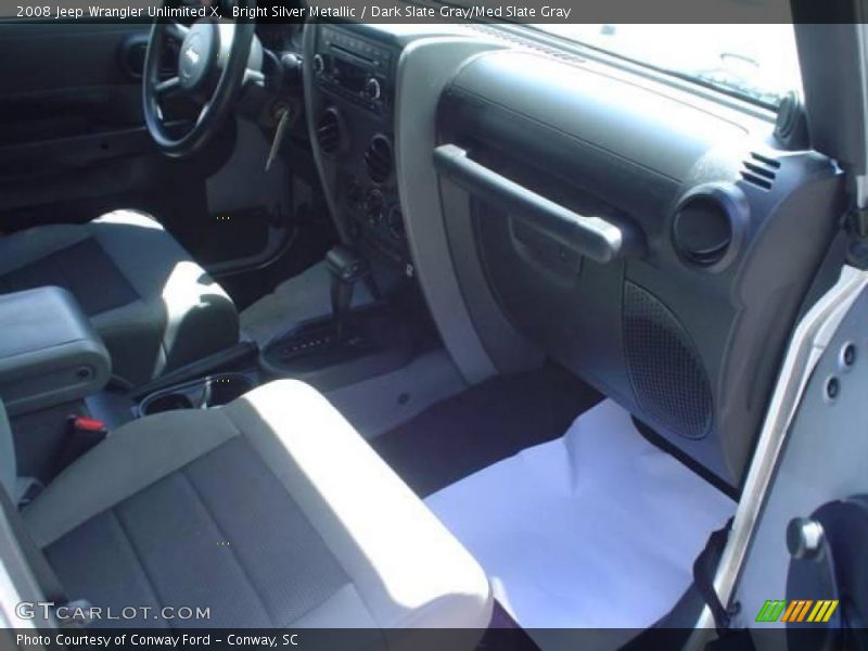 Bright Silver Metallic / Dark Slate Gray/Med Slate Gray 2008 Jeep Wrangler Unlimited X