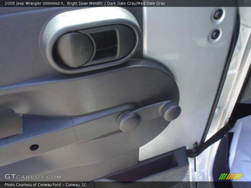Bright Silver Metallic / Dark Slate Gray/Med Slate Gray 2008 Jeep Wrangler Unlimited X