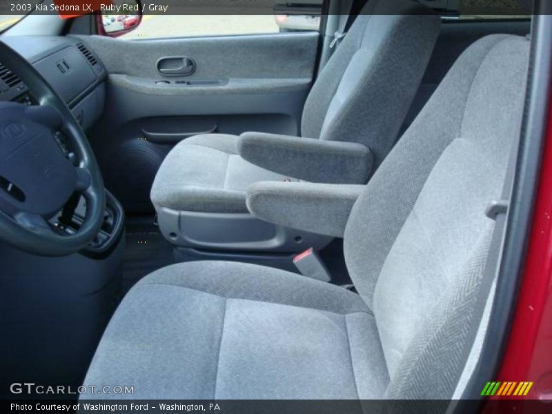 Ruby Red / Gray 2003 Kia Sedona LX