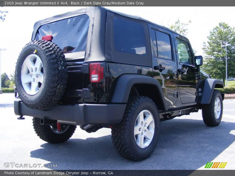 Black / Dark Slate Gray/Medium Slate Gray 2009 Jeep Wrangler Unlimited X 4x4