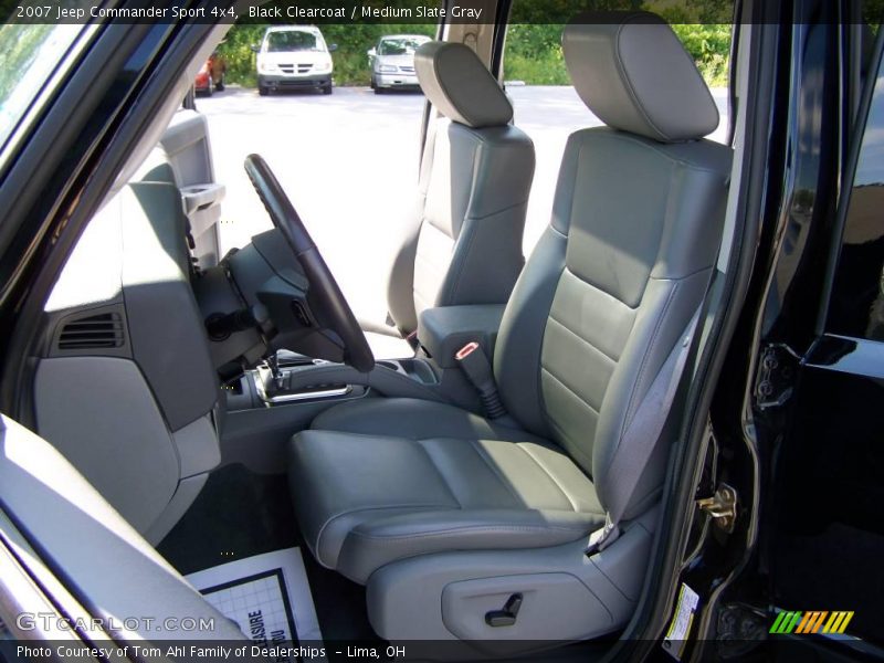 Black Clearcoat / Medium Slate Gray 2007 Jeep Commander Sport 4x4