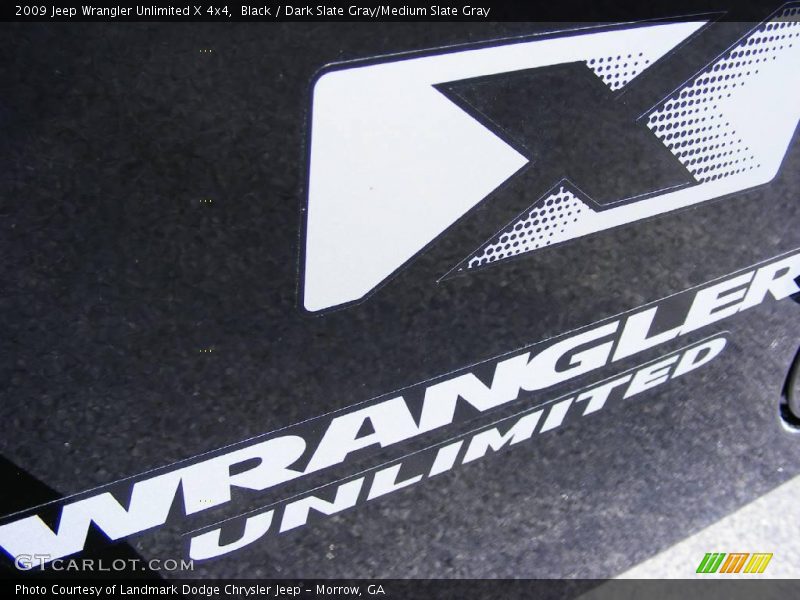 Black / Dark Slate Gray/Medium Slate Gray 2009 Jeep Wrangler Unlimited X 4x4