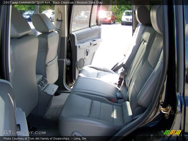 Black Clearcoat / Medium Slate Gray 2007 Jeep Commander Sport 4x4