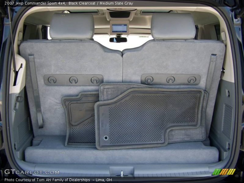 Black Clearcoat / Medium Slate Gray 2007 Jeep Commander Sport 4x4