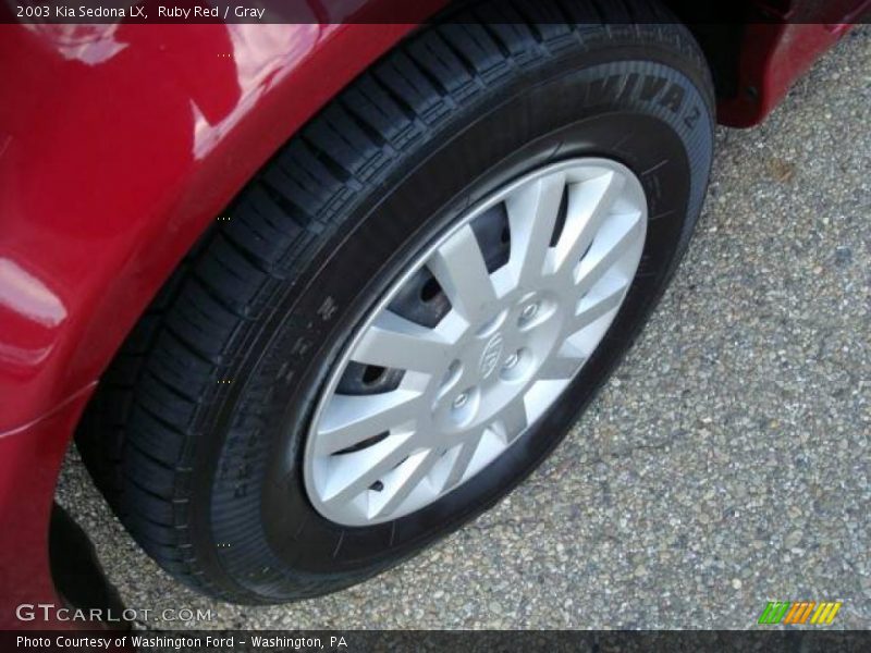 Ruby Red / Gray 2003 Kia Sedona LX