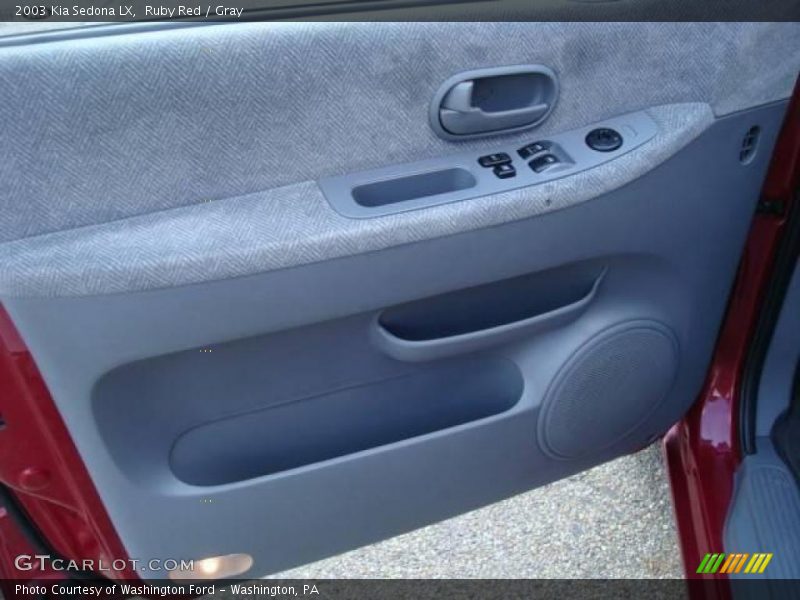 Ruby Red / Gray 2003 Kia Sedona LX