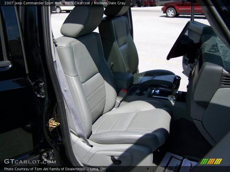 Black Clearcoat / Medium Slate Gray 2007 Jeep Commander Sport 4x4