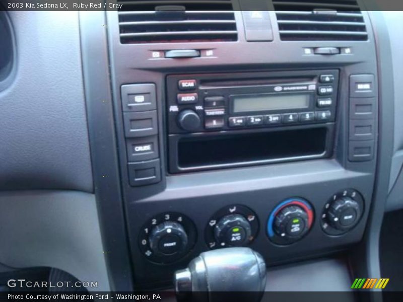 Ruby Red / Gray 2003 Kia Sedona LX