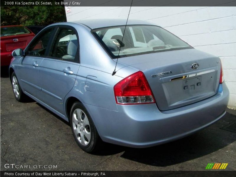 Ice Blue / Gray 2008 Kia Spectra EX Sedan