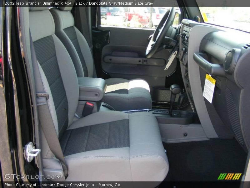 Black / Dark Slate Gray/Medium Slate Gray 2009 Jeep Wrangler Unlimited X 4x4