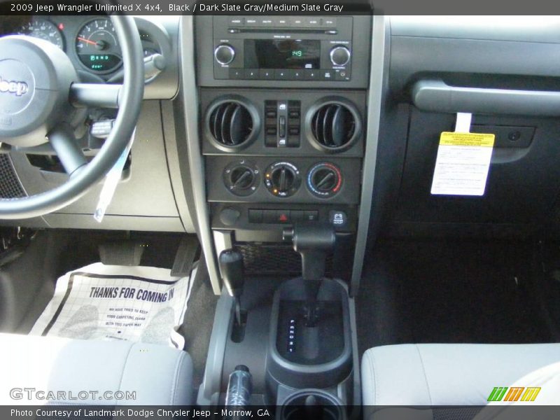 Black / Dark Slate Gray/Medium Slate Gray 2009 Jeep Wrangler Unlimited X 4x4