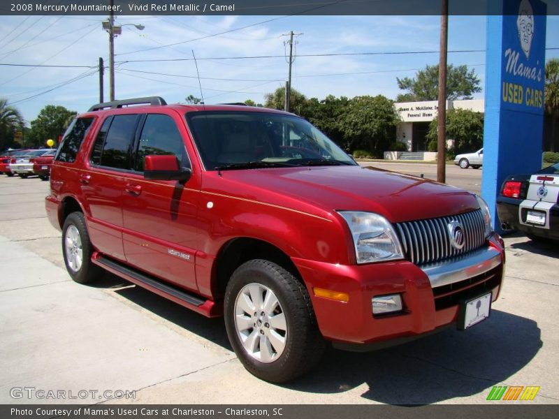Vivid Red Metallic / Camel 2008 Mercury Mountaineer