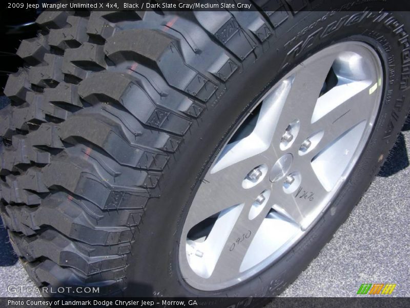 Black / Dark Slate Gray/Medium Slate Gray 2009 Jeep Wrangler Unlimited X 4x4