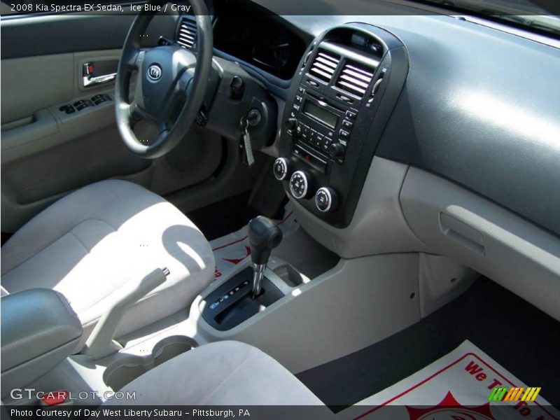 Ice Blue / Gray 2008 Kia Spectra EX Sedan