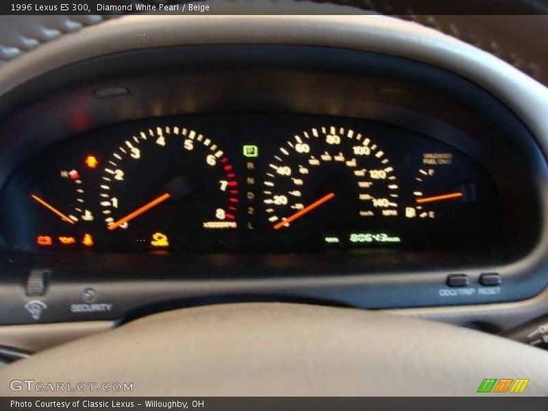 Diamond White Pearl / Beige 1996 Lexus ES 300