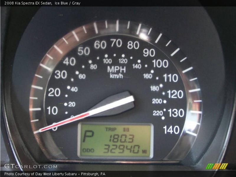 Ice Blue / Gray 2008 Kia Spectra EX Sedan