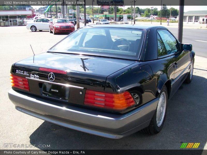 Black / Black 1992 Mercedes-Benz SL 500 Roadster