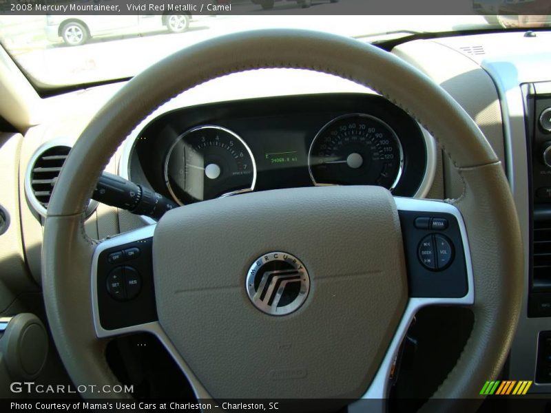 Vivid Red Metallic / Camel 2008 Mercury Mountaineer