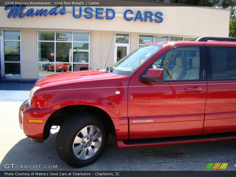 Vivid Red Metallic / Camel 2008 Mercury Mountaineer