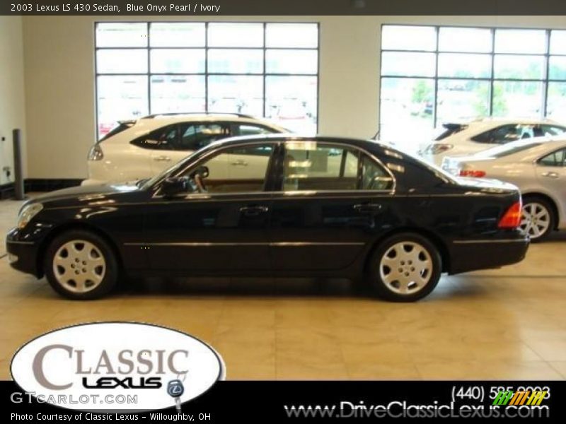 Blue Onyx Pearl / Ivory 2003 Lexus LS 430 Sedan