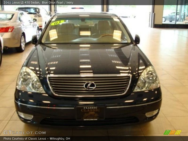 Blue Onyx Pearl / Ivory 2003 Lexus LS 430 Sedan