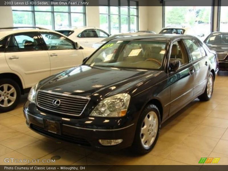 Blue Onyx Pearl / Ivory 2003 Lexus LS 430 Sedan