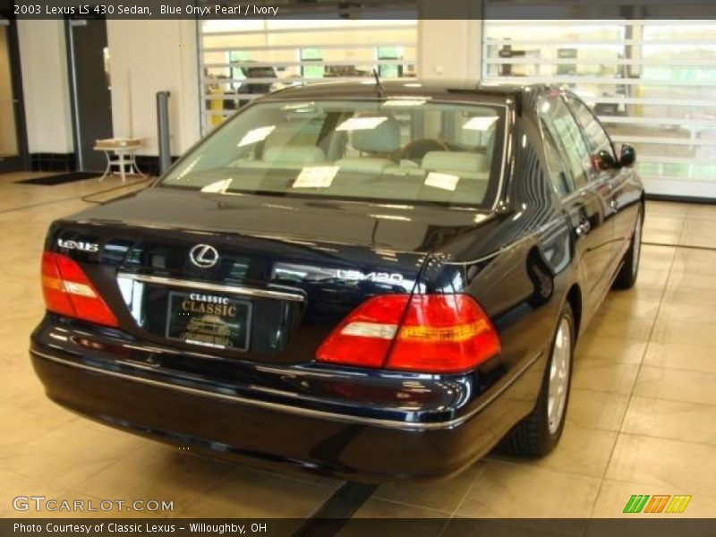 Blue Onyx Pearl / Ivory 2003 Lexus LS 430 Sedan