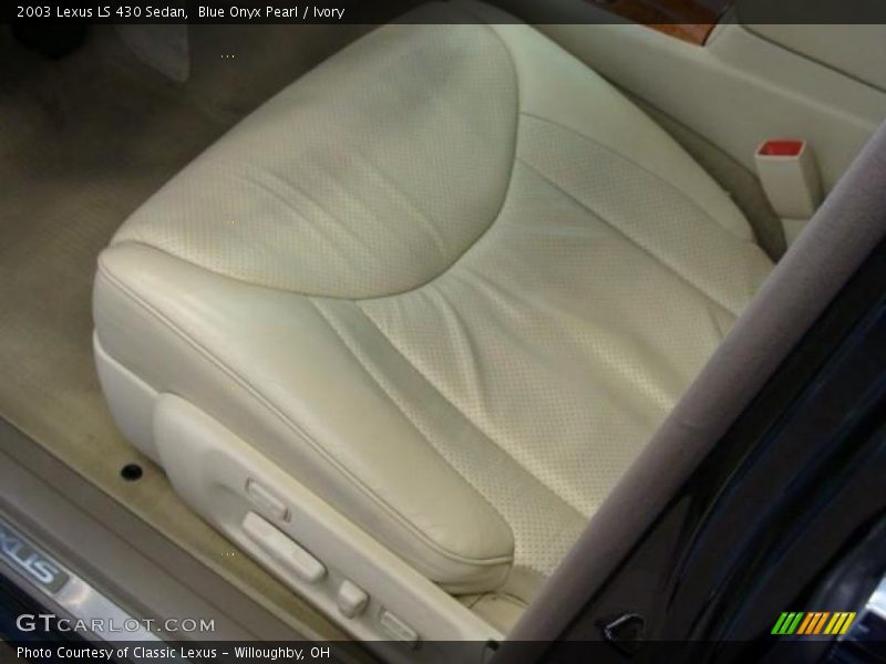 Blue Onyx Pearl / Ivory 2003 Lexus LS 430 Sedan