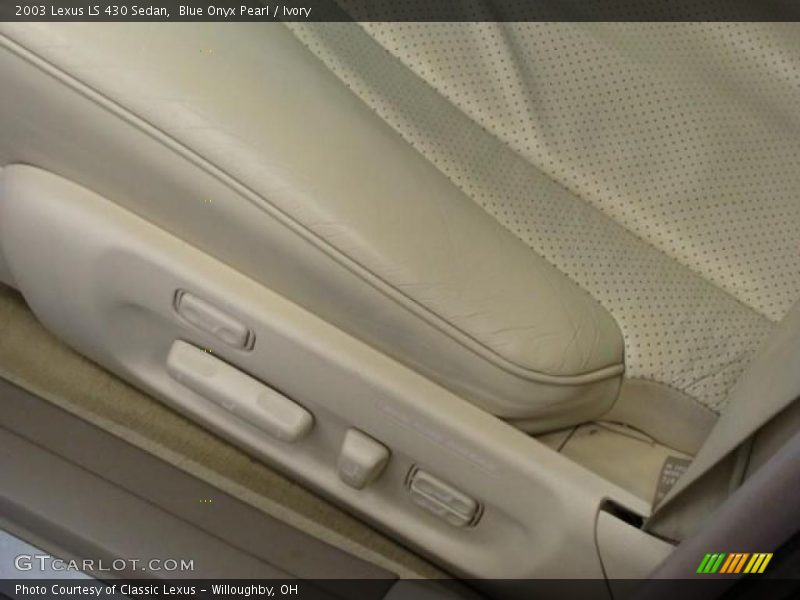 Blue Onyx Pearl / Ivory 2003 Lexus LS 430 Sedan