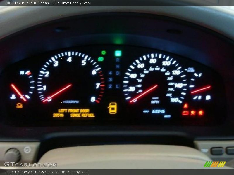 Blue Onyx Pearl / Ivory 2003 Lexus LS 430 Sedan