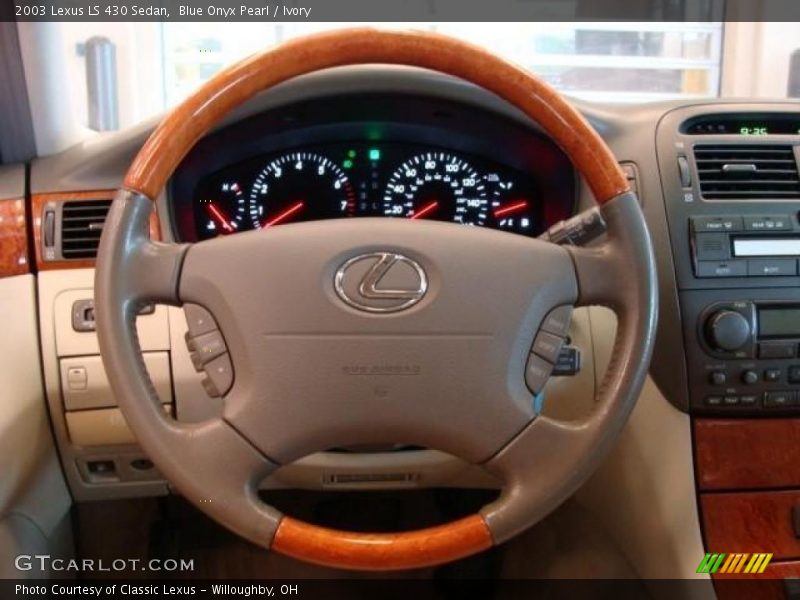 Blue Onyx Pearl / Ivory 2003 Lexus LS 430 Sedan