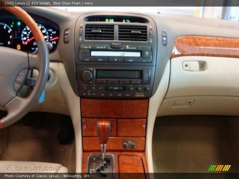 Blue Onyx Pearl / Ivory 2003 Lexus LS 430 Sedan