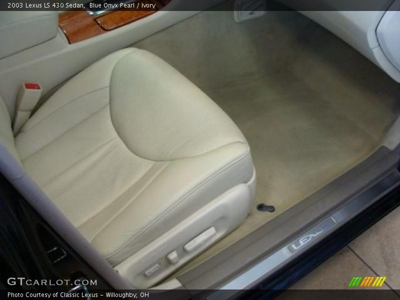 Blue Onyx Pearl / Ivory 2003 Lexus LS 430 Sedan