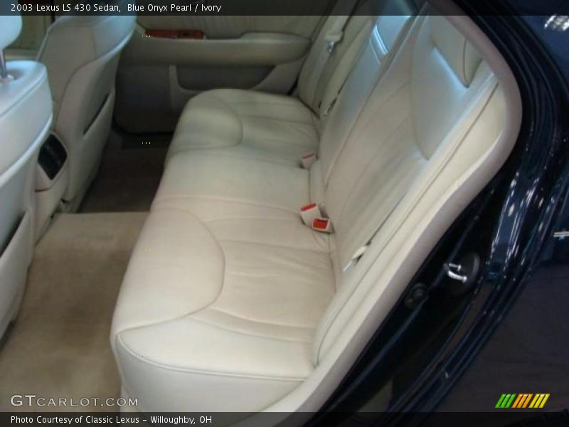 Blue Onyx Pearl / Ivory 2003 Lexus LS 430 Sedan