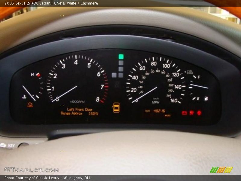 Crystal White / Cashmere 2005 Lexus LS 430 Sedan