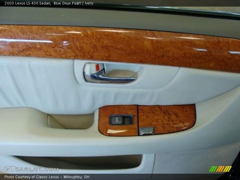 Blue Onyx Pearl / Ivory 2003 Lexus LS 430 Sedan