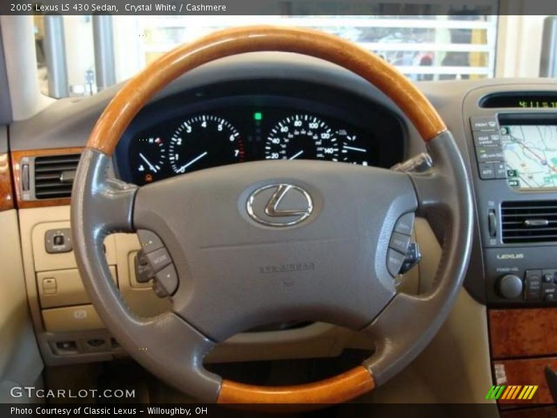 Crystal White / Cashmere 2005 Lexus LS 430 Sedan