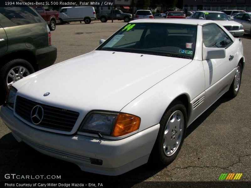 Polar White / Grey 1994 Mercedes-Benz SL 500 Roadster