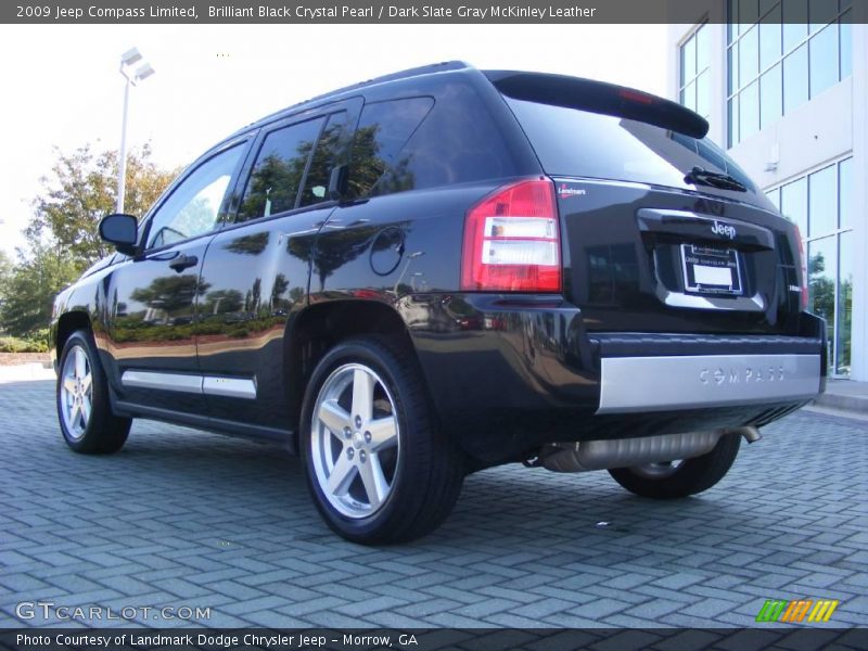 Brilliant Black Crystal Pearl / Dark Slate Gray McKinley Leather 2009 Jeep Compass Limited