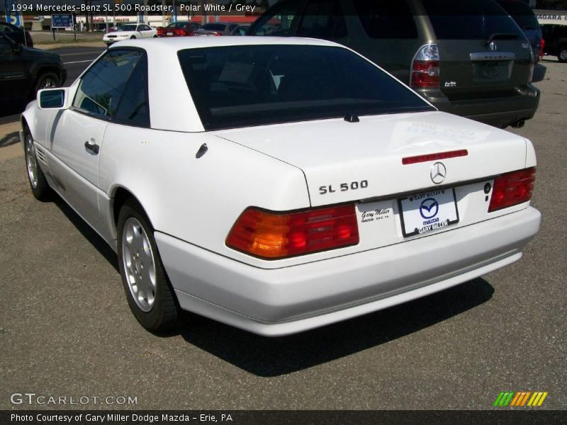Polar White / Grey 1994 Mercedes-Benz SL 500 Roadster