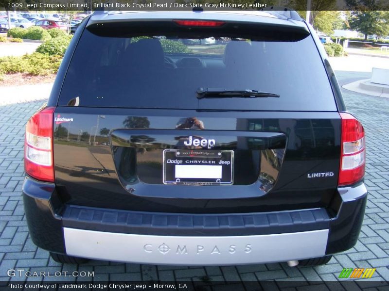 Brilliant Black Crystal Pearl / Dark Slate Gray McKinley Leather 2009 Jeep Compass Limited