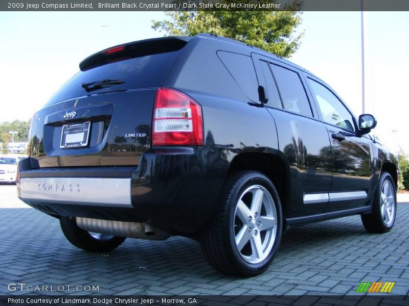 Brilliant Black Crystal Pearl / Dark Slate Gray McKinley Leather 2009 Jeep Compass Limited