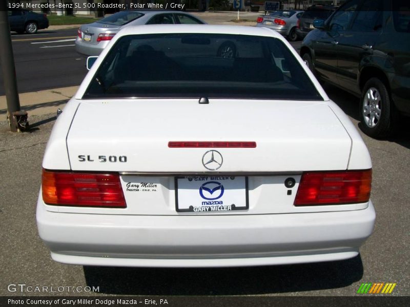 Polar White / Grey 1994 Mercedes-Benz SL 500 Roadster