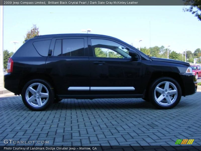 Brilliant Black Crystal Pearl / Dark Slate Gray McKinley Leather 2009 Jeep Compass Limited