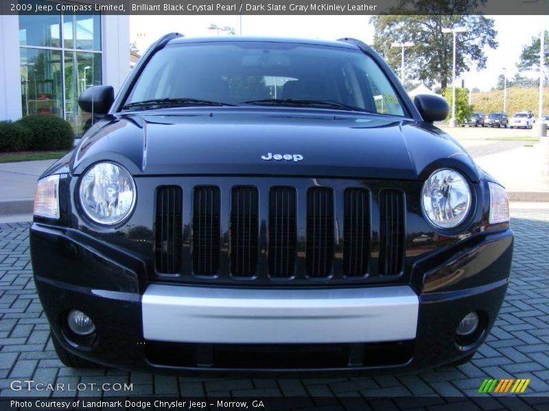 Brilliant Black Crystal Pearl / Dark Slate Gray McKinley Leather 2009 Jeep Compass Limited