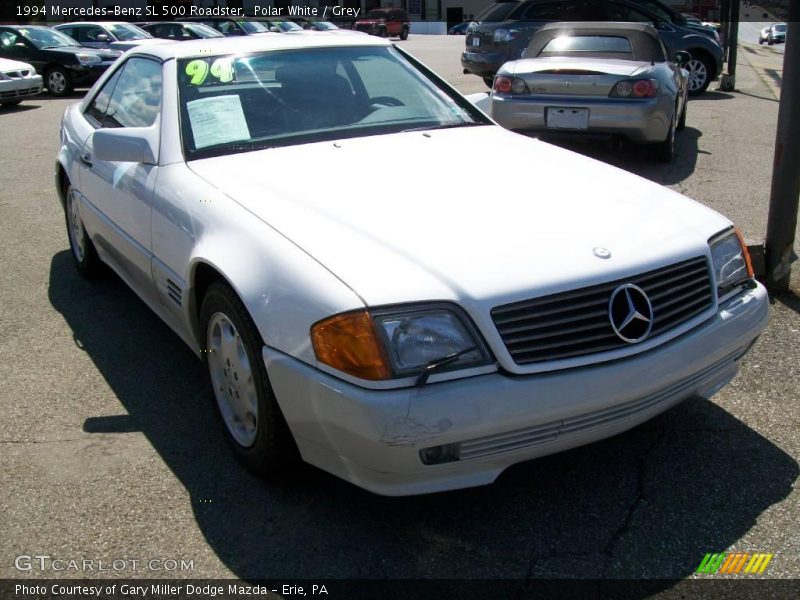 Polar White / Grey 1994 Mercedes-Benz SL 500 Roadster