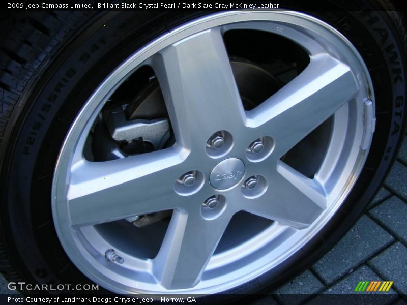 Brilliant Black Crystal Pearl / Dark Slate Gray McKinley Leather 2009 Jeep Compass Limited