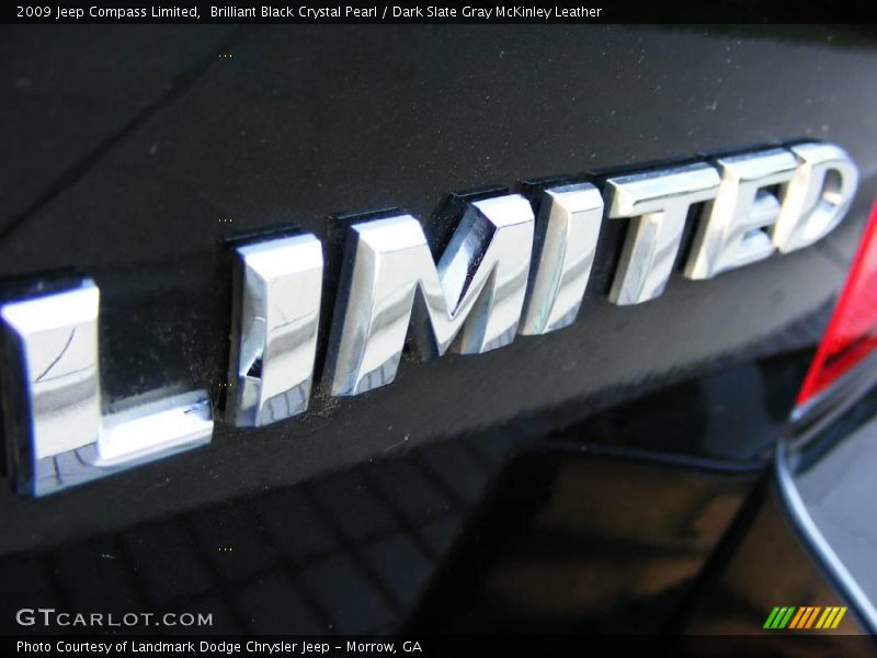 Brilliant Black Crystal Pearl / Dark Slate Gray McKinley Leather 2009 Jeep Compass Limited