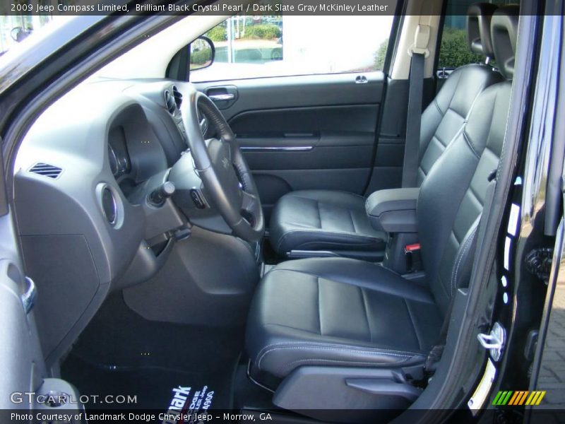 Brilliant Black Crystal Pearl / Dark Slate Gray McKinley Leather 2009 Jeep Compass Limited