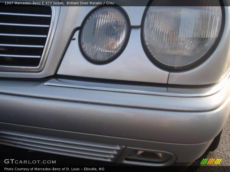 Brilliant Silver Metallic / Grey 1997 Mercedes-Benz E 420 Sedan